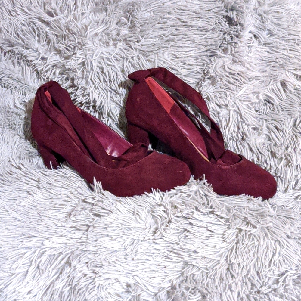 Torrid Red Suede Shoes